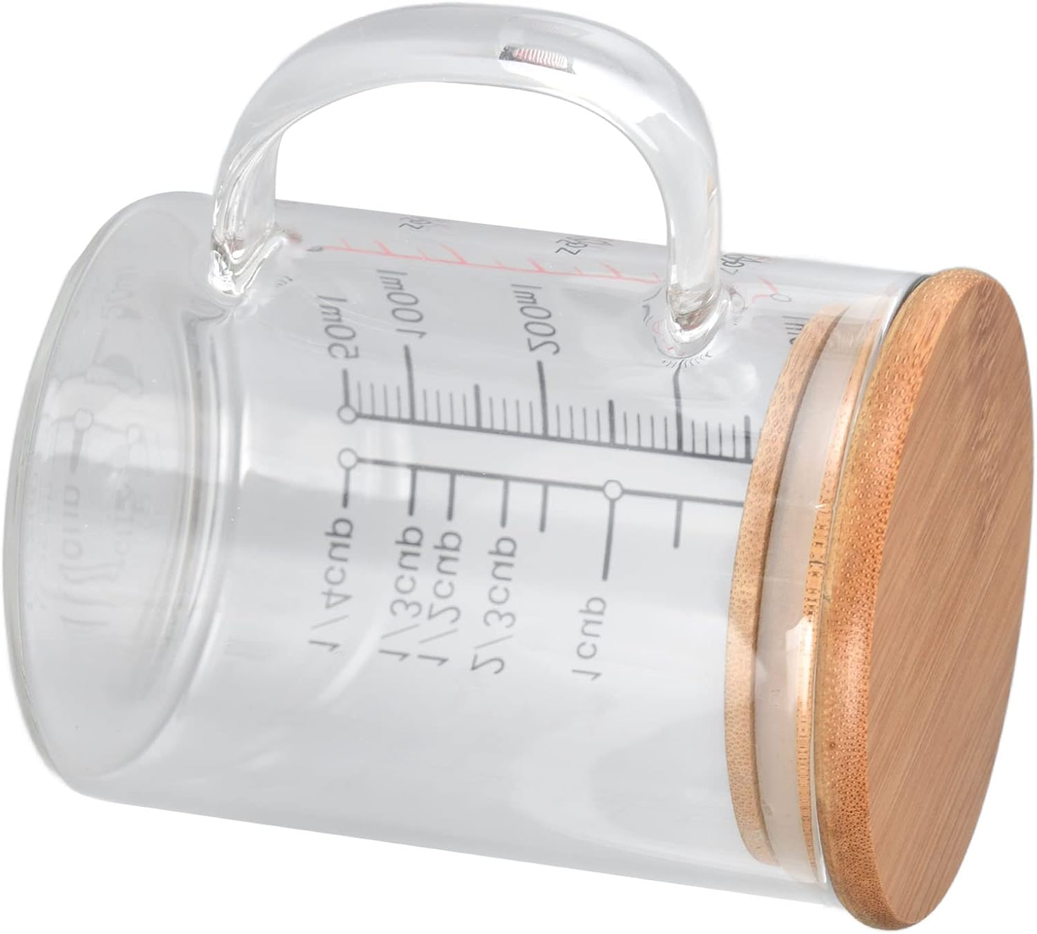 Glass Measuring Cup, Borosilicate Glass Coffee Cups V Shaped Nozzle Various Sizes for Coffee Shop for Kitchen for Home (Color : #2) (#1)