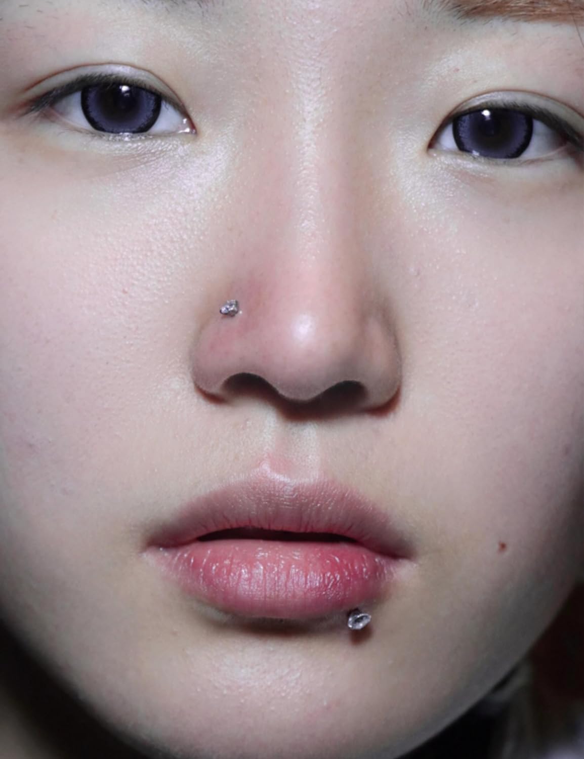 18G 16G Lip Labret Nose Rings Studs Flat Back Earrings 316L Surgical Steel Snake Bites Lip Medusa Monroe Rings Push in Cartilage Tragus Helix Conch Earrings Studs 6mm 8mm 10mm - Image 5
