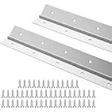 WENQUIT Heavy Duty Piano Hinges 24Inch x 2-1/2Inch, 2PCS Stainless Steel Piano Hinge with Screws, Continuous Hinge Door Hinges for Woodworking Toolboxes Cabinets Boat Panels, 0.06