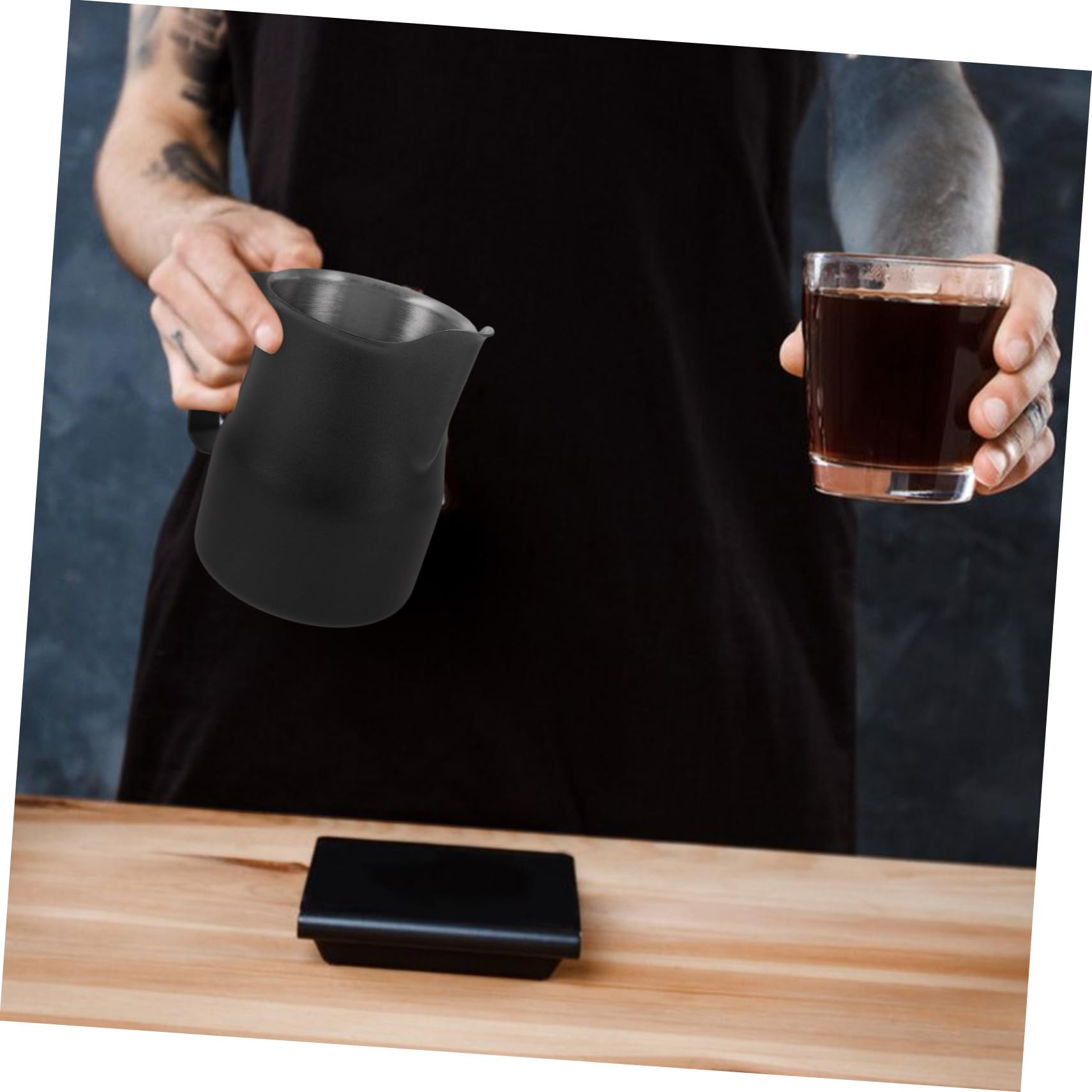 iplusmile Bricco Per Latte in Acciaio Inox Tazza Per Latte Espresso Caffè Caraffa Multiuso Art