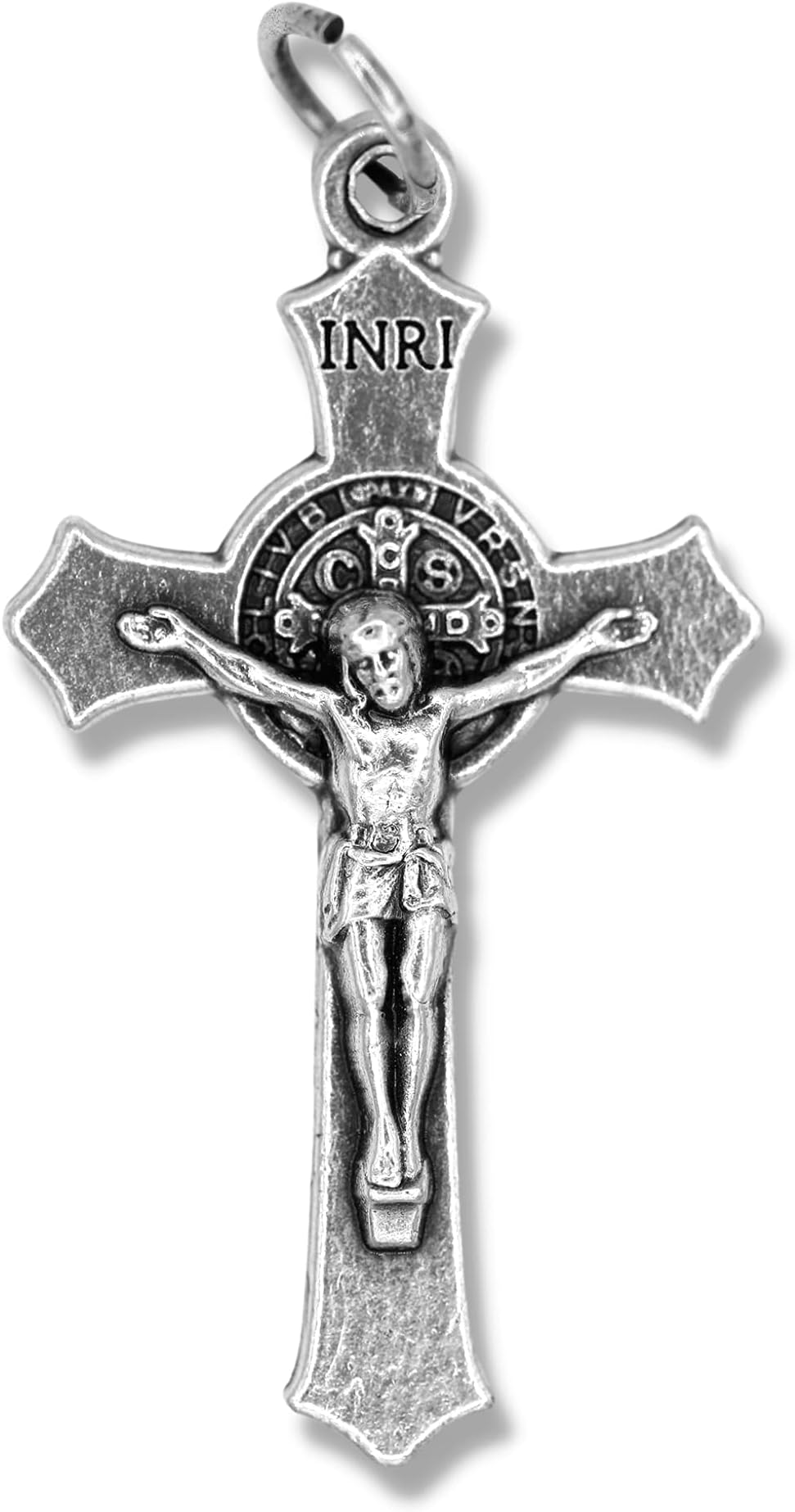 Bulk Pack of 25 - St Benedict Crucifix Cross for Rosary Making - 1.5 Inch
