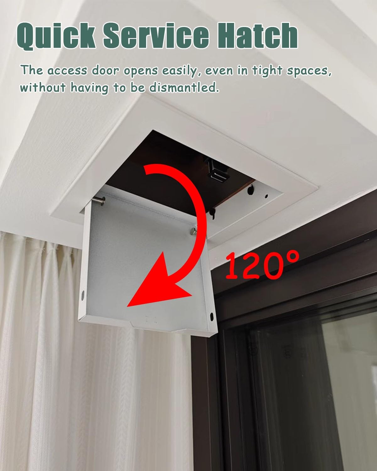 Panel de acceso cuadrado para puerta de loft, cubierta magnética de servicio para fontanería y medidor, ideal para uso en baño, duradero y fácil instalación