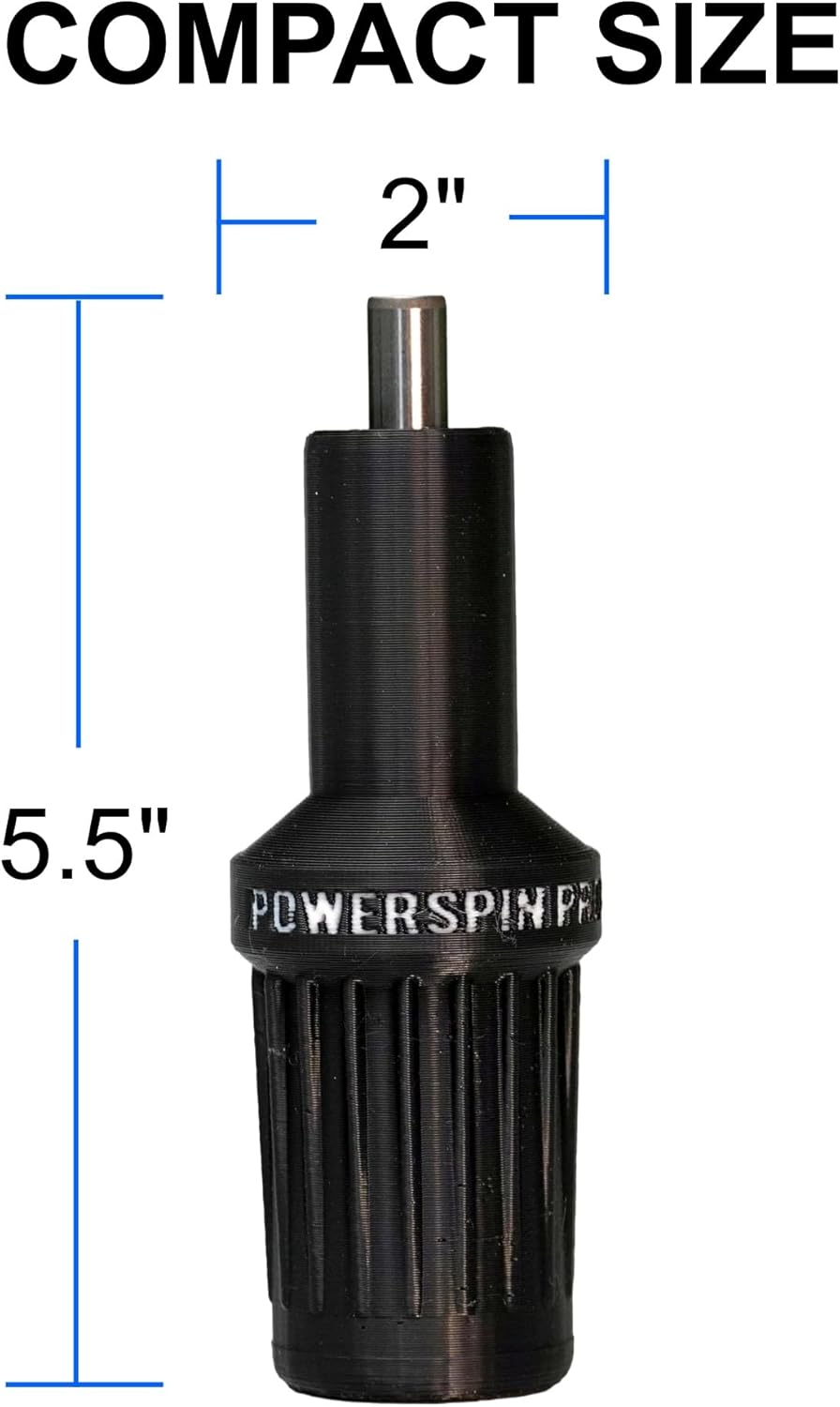 PowerSpin Pro™ 30 Second Paint Roller Cleaner & Spinner - Drill Powered Centrifugal Washer for Fast Cleanup & Reuse - Fits 1/4" to 1/2" Drills - Professional Painting Tool