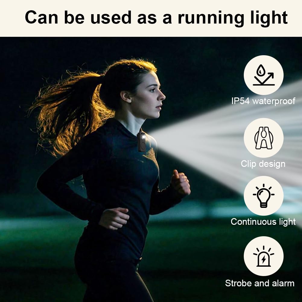 HOTUT Allarme Personale da Donna 150dB con Allarme e Flash Ricaricabile Sicurezza Personale di Emergenza, Kit Autodifesa di Sicurezza Portachiavi Dispositivo di Protezione per Ragazze Anziane