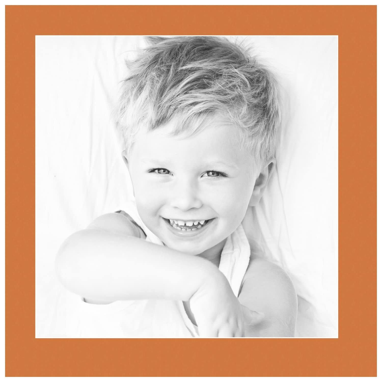 17x17 Tangerine / Octoberfest Custom Mat for Picture Frame with 13x13 opening size (Mat Only, Frame NOT Included)