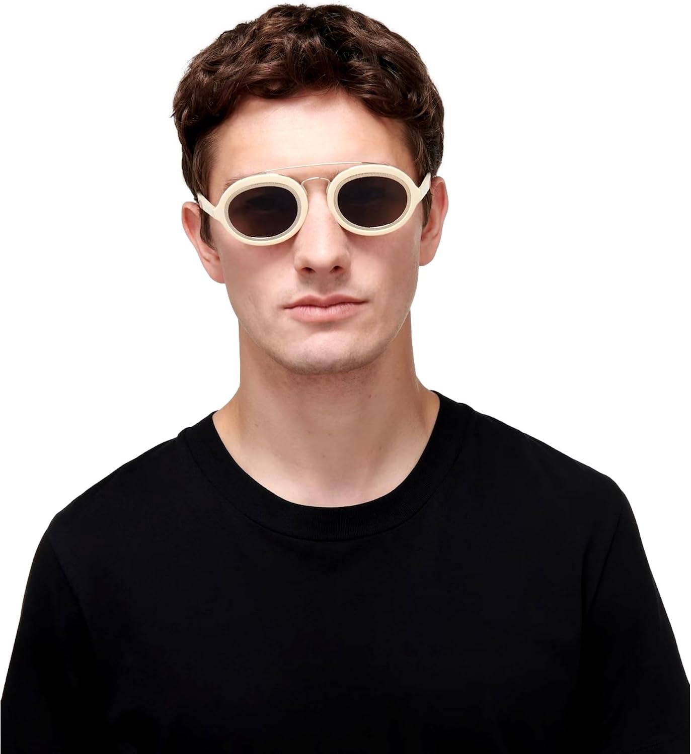 FENDI FF Men's Sunglasses Cream