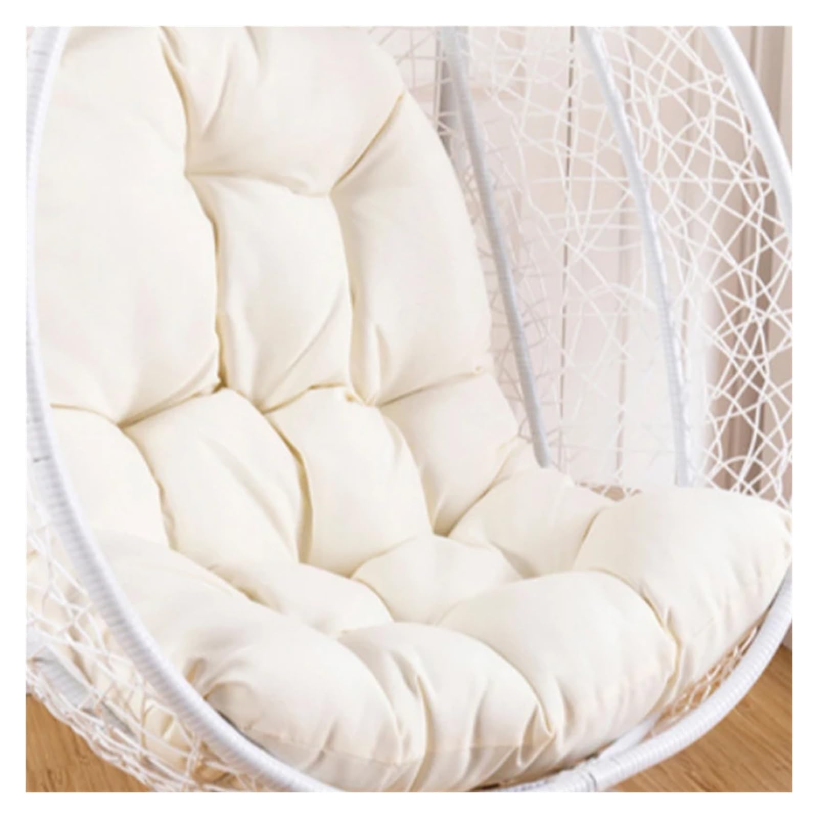 RRYPBOVG Hanging Chair Cushion 120x80cm Swing Hanging Basket Seat Cushion Hammock Egg Chair Pad Outdoor Garden Balcony Thicken Rocking Swing Chairs Cushion(9 Without Chair)