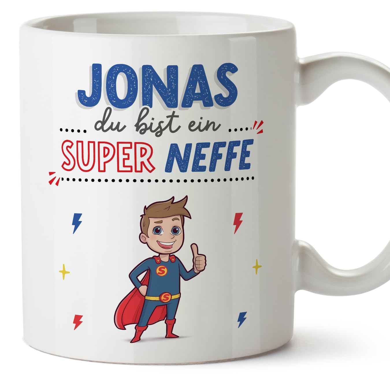 Personalisiert Keramikbecher Für Bruder Mit Spruch | Du Bist Super | 330 Ml | Mikrowellen- & Spülmaschinengeeignet