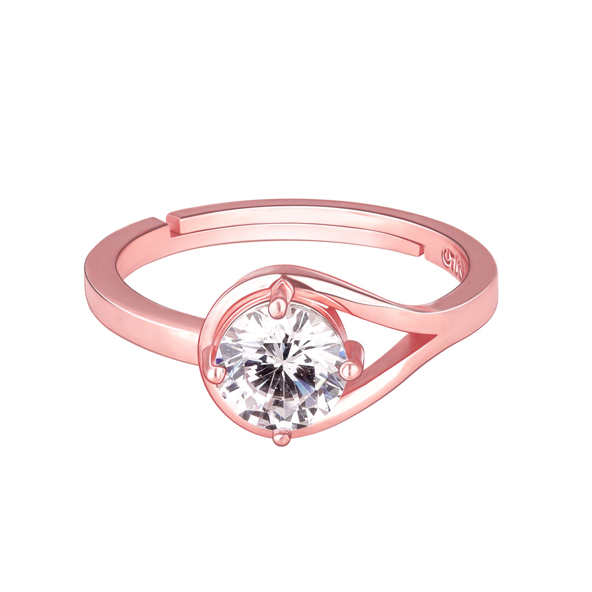 GIVA 925 Silver Rose Gold Classic Zircon Ring, Adjustable | Gifts for Women and Girls | With Certificate of Authenticity and 925 Stamp | 6 Month Warranty* (B0B88N2G6W) Amazon Price History, Amazon Price Tracker