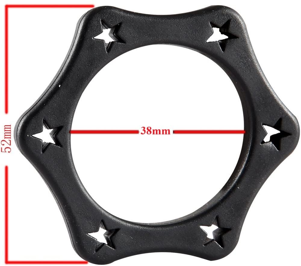 Replacement Wireless Microphone Anti-Roll Ring Protector for Shure PGX SLX QLX-D, ULX, ULX-D, SLXD, BLX4R QLXD4, SLX4, BLX4R, BLX24R Wireless Vocal Microphones, Diameter 38mm, 5 Colors