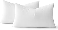 MIULEE 12x20 Pillow Inserts Set of 2 - Premium Fluffy Lumbar Throw Pillow Forms for Sofa Couch Bed Decor
