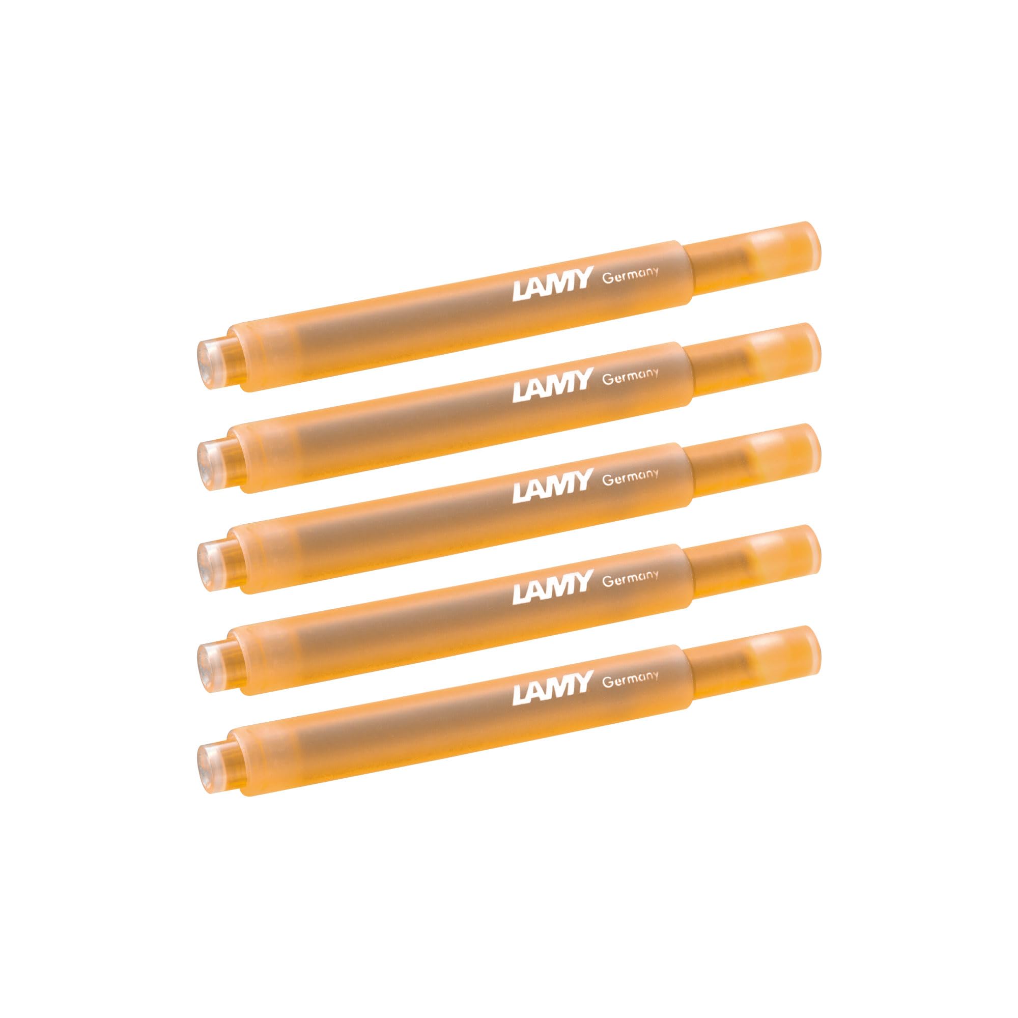 Lamy Cartucho de tinta T10 con gran reserva de tinta. Cartuchos de gran capacidad en color mango. Modelos de pluma estilográfica – 1 paquete