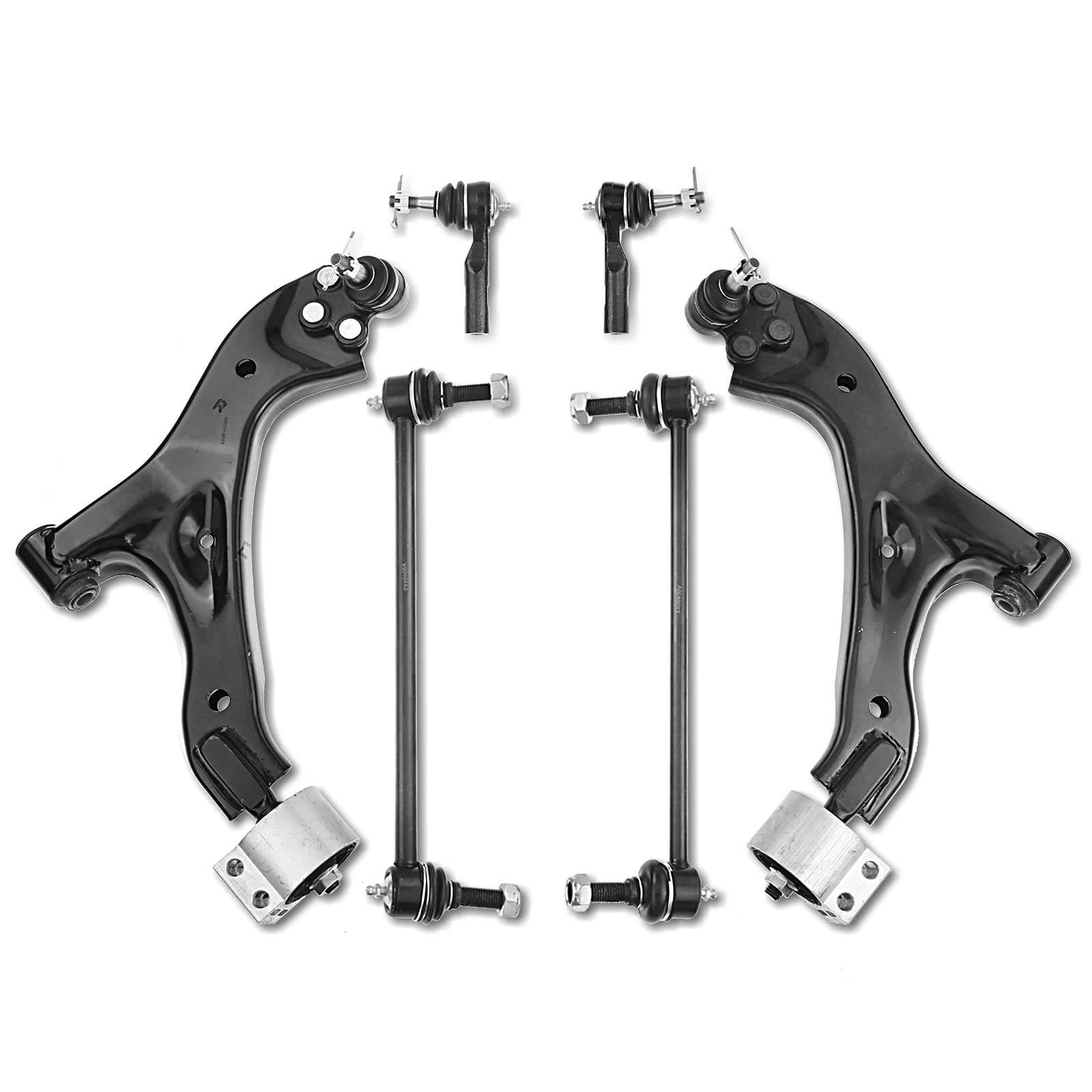 Photo 1 of A-Premium Set of 6, Front Lower Control Arm, Sway Bar Link, Outer Tie Rod End, Compatible with Chevrolet Equinox 2005-2009, Saturn Vue 2002-2007, Pontiac Torrent 2006-2009