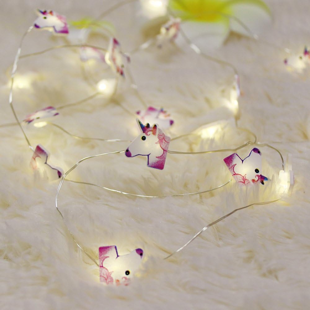GUOCHENG Unicorn Accessories LED String Fairy Lights 2.2m Waterproof Micro Starry LED String Lights for Christmas Wedding Party Kids Children Bedroom(Unicorn)