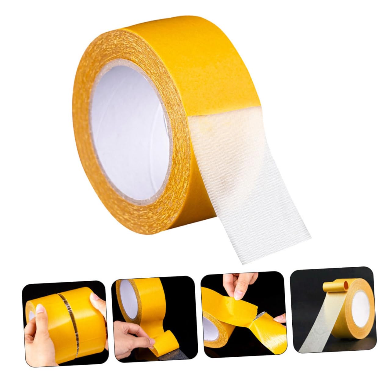 SOLUSTRE 5rotoli Biadesivo Adesivo per Tappeti Facile Rimuovere Residui per Decorazioni e
