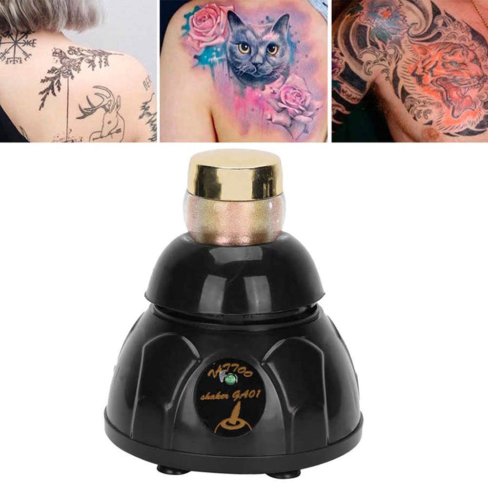Mini mezclador Vortex, agitadores de laboratorio mezcladores de pintura negra para pintores, salones de manicura, tatuajes artistas y aficionados