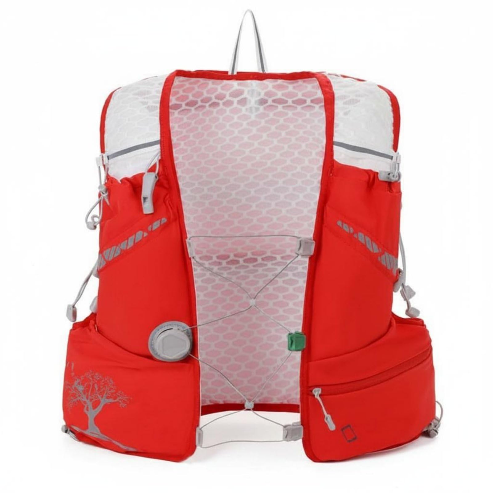 Homyl Gilet Idratazione Outdoor Zaino Regolabile per Corsa con Tessuto Nylon Spandex Tasche Portaoggetti Vestibilità Comoda Adatto a Running Ciclismo Allenamento Trekking