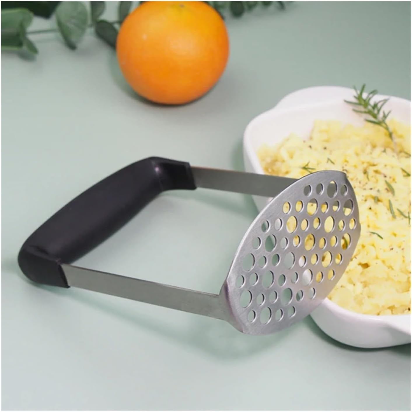 Stainless Steel Potato Pusher Pressed Masher Ricer Puree Fruit Juice Maker Smooth Mashed Potatoes Crusher Kitchen Gadget
