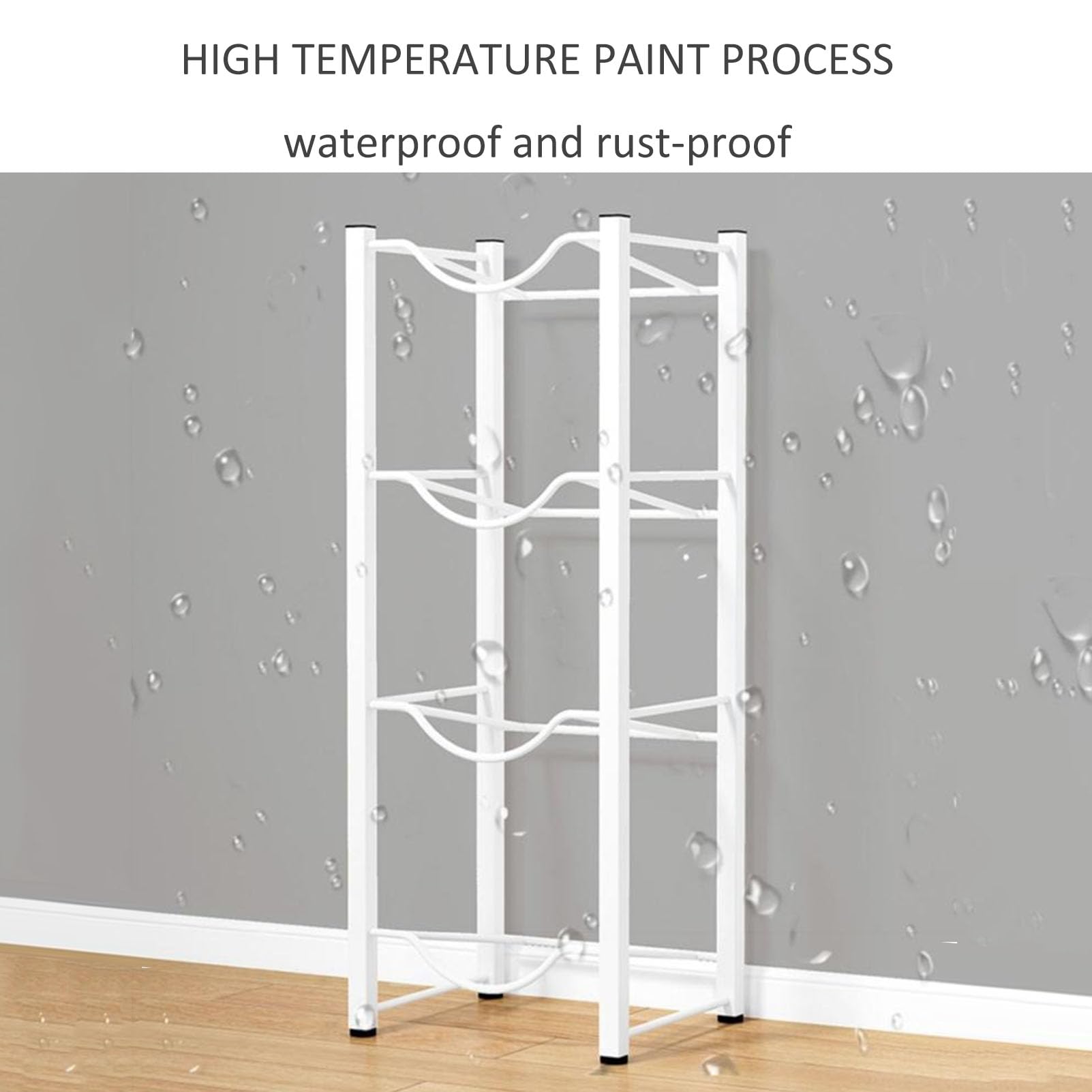 Soporte para jarra de agua de 5 galones, estante de almacenamiento desmontable de 5 niveles para botellas, enfriador de agua resistente para cocina, garaje y oficina, diseño de ahorro de espacio