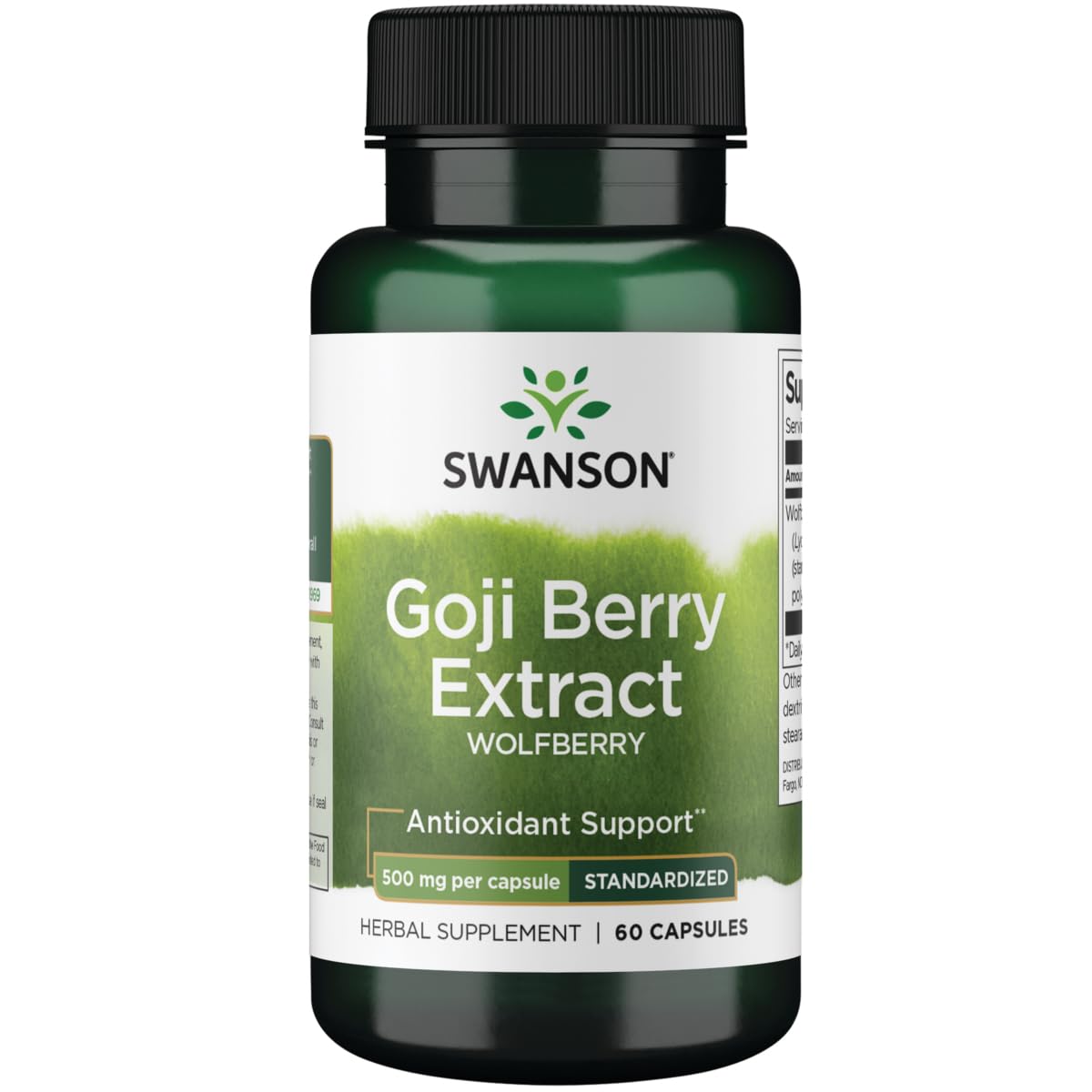 Swanson Wolfberry Standardized Extract Goji Berry 500 mg, 60 Capsules