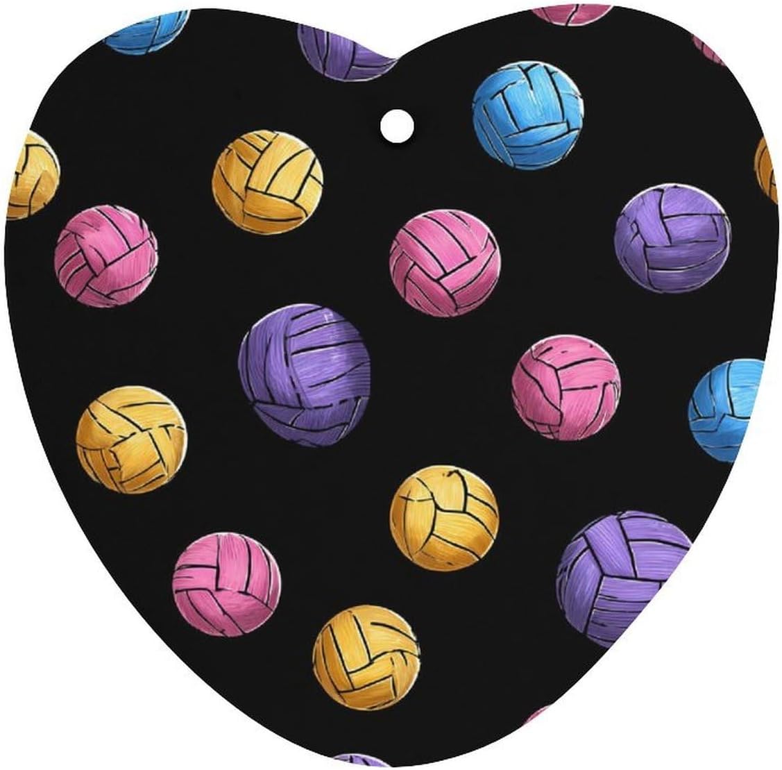 Volleyball Water Polo Balls Car Air Freshener Hanging Aromatherapy Tablets for Car Accessories Love form