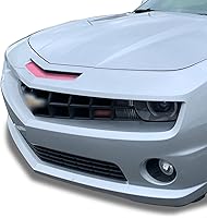 Vista 12 de Calcomanía de vinilo para parachoques de nariz delantera, compatible con Camaro SS 2010 2011 2012 2013 - Fibra de carbono negro