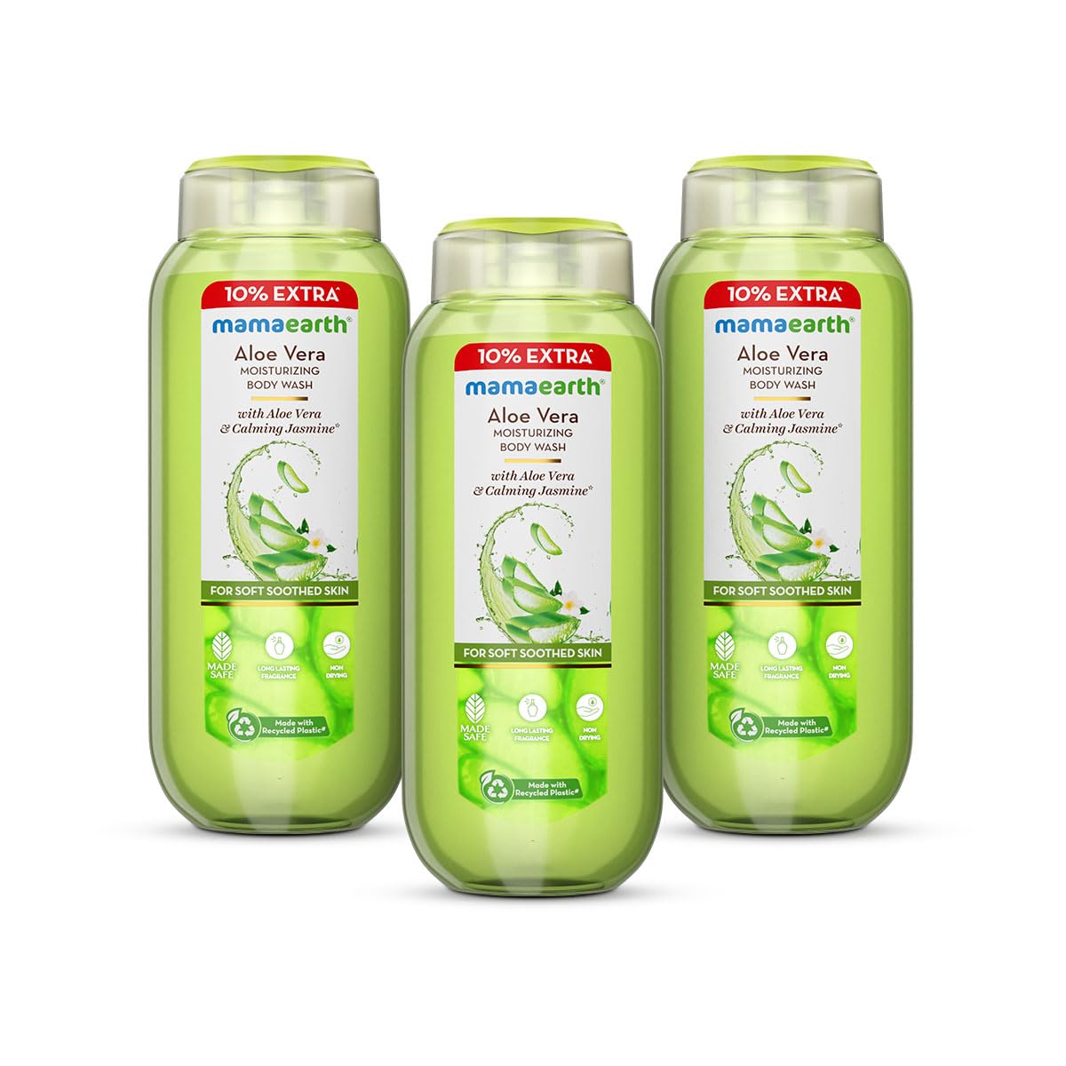 Moisturizing Body Wash With Aloe Vera & Calming Jasmine Scent For Soft&Soothed Skin-275 Ml|Intensely Moisturize|Long Lasting Fragrance|Deeply Cleanse|Gentle|All Skin Type(Pack Of 3)