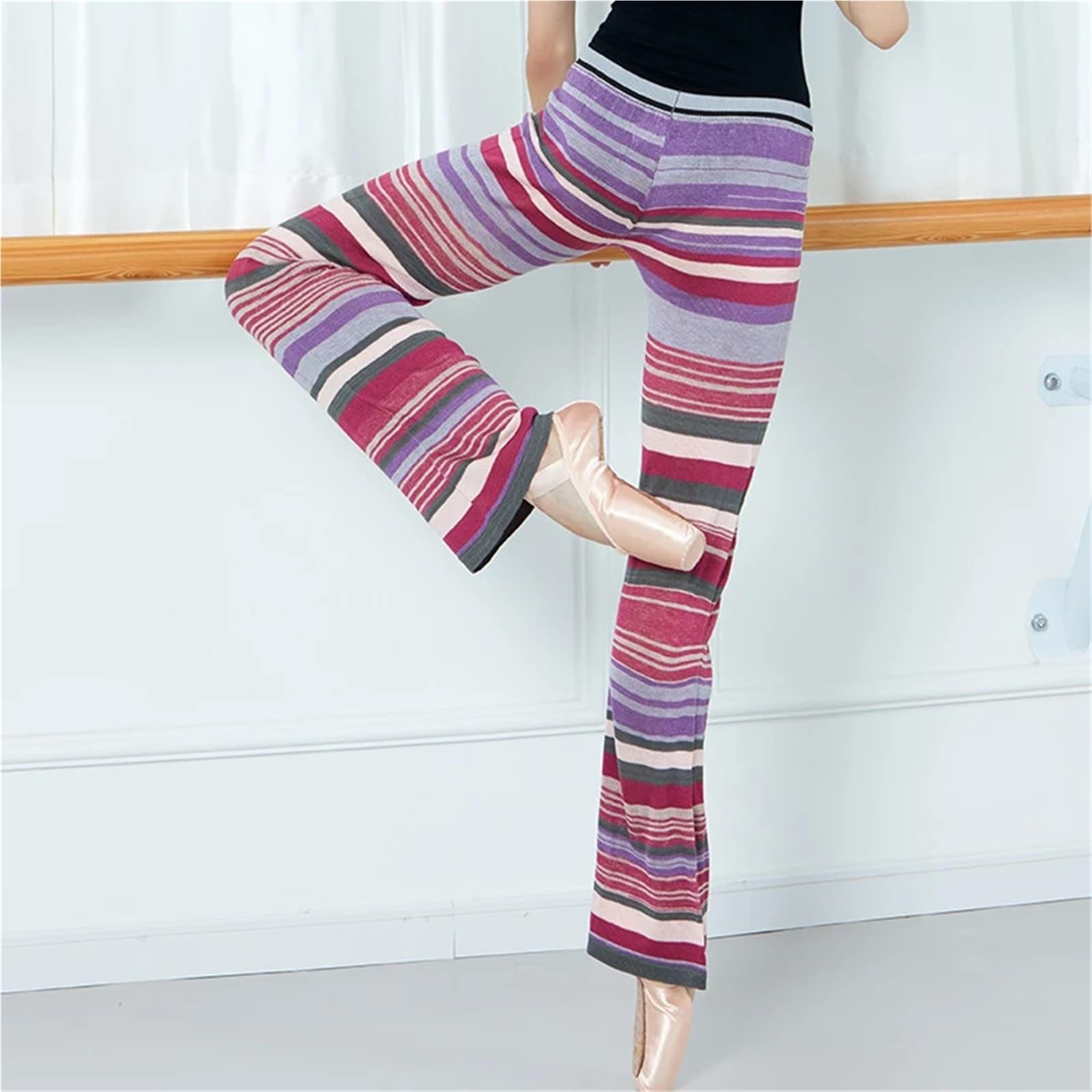 Calentadores de piernas hasta el Muslo for Mujer, Calentadores de Ballet de Punto de Pierna Ancha for Adultos Calentadores Piernas Mujer(Dark Grey,XL)