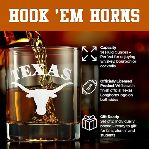 Miniatura 34 de Vaso de 2 lados, acabado satinado, roca (o whisky) - Juego de 2 (Universidad de Nueva York)