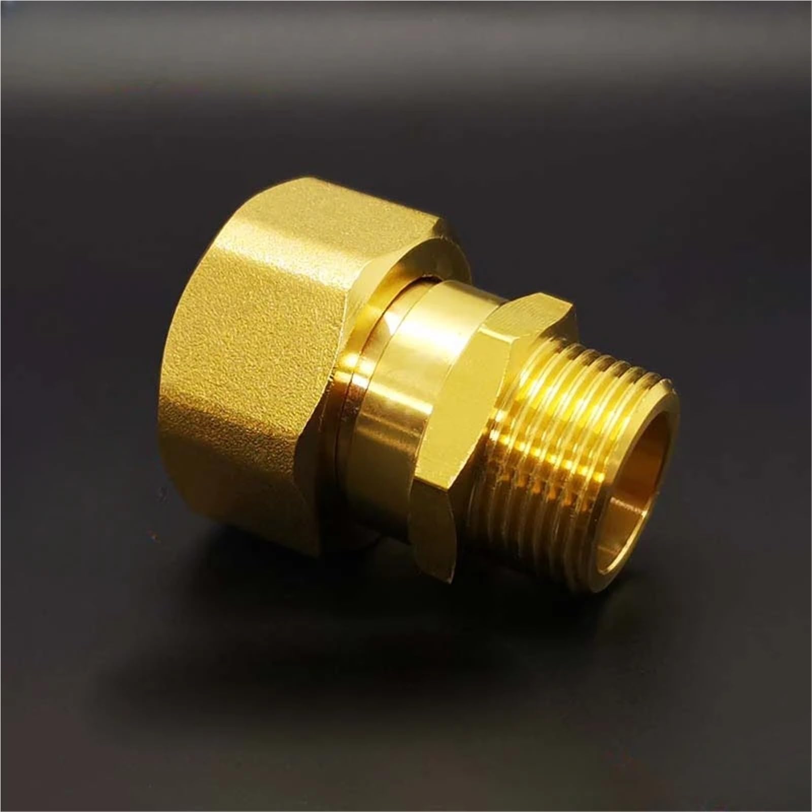 DN15 DN20 DN25 1/2" 3/4" 1" BSP Hembra Macho Unión Acoplador Adaptador Codo Latón Accesorio de Plomería Conector Hogar Jardín Agua(G1 FemalexG1 Male)