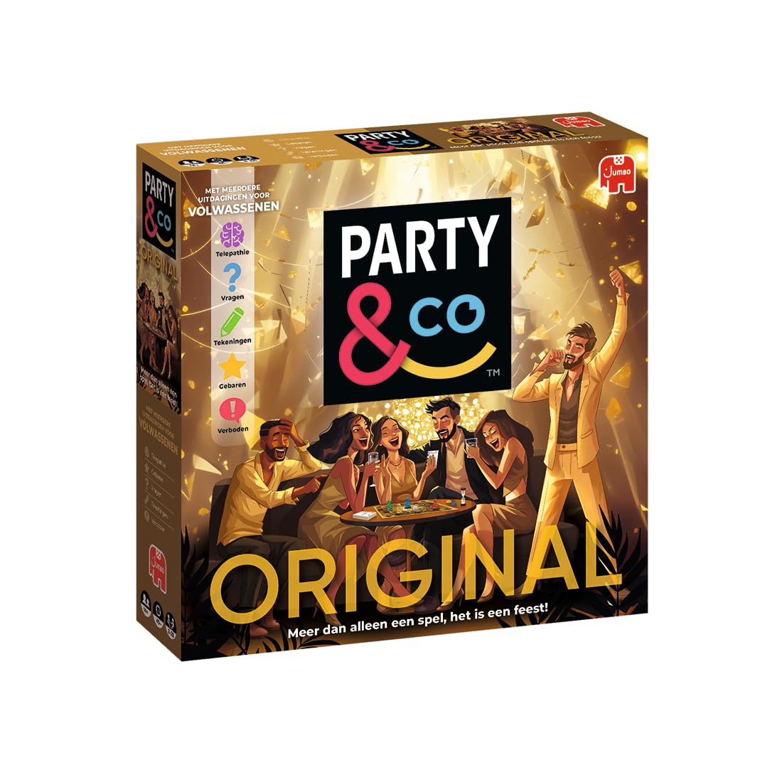 Jumbo Party & Co. Original, Brettspiel Erwachsene, Partyspiel, Spiele für große Gruppen, Ab 14 Jahren