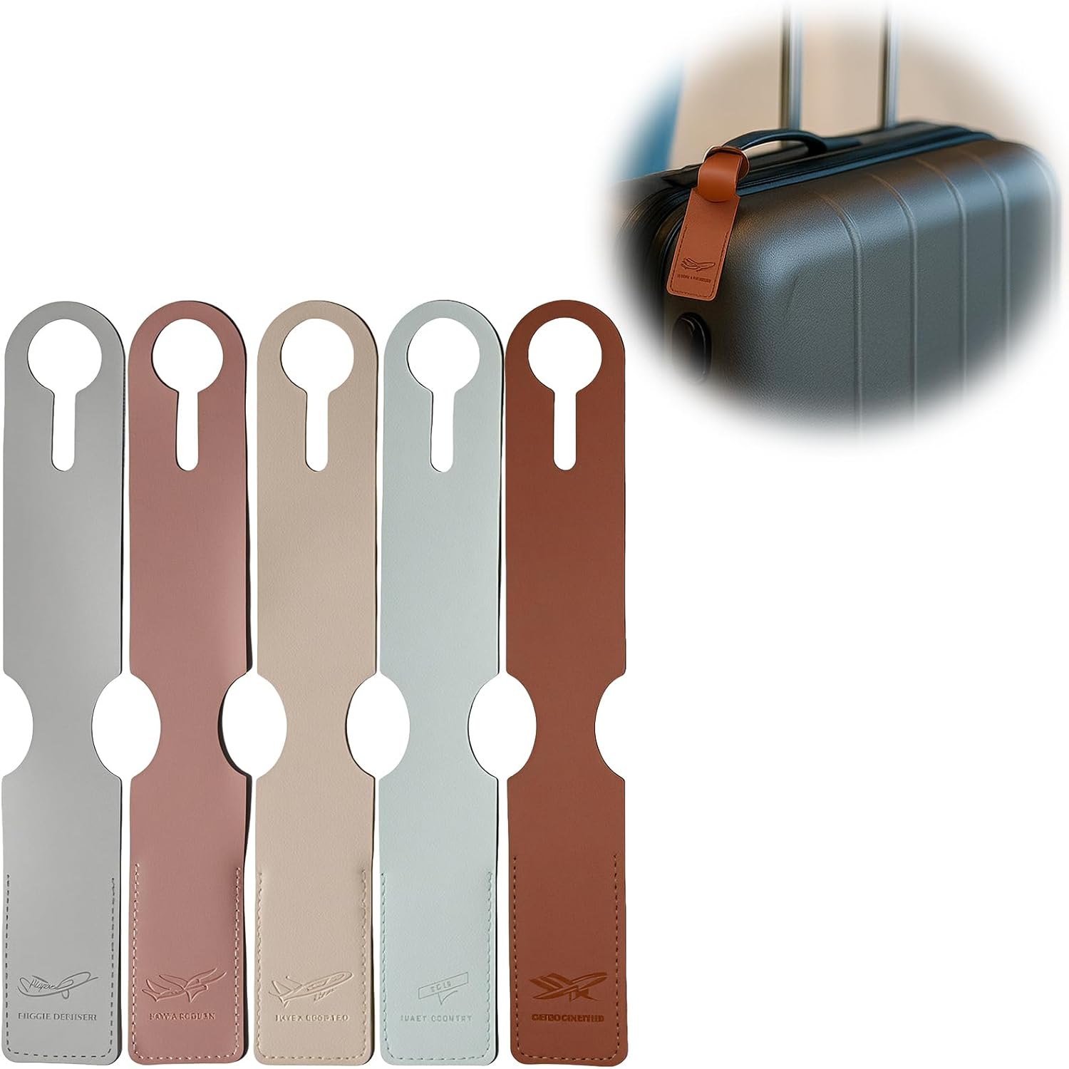 5 Pcs Étiquettes d’Identification de Valise, PU cuir Bagage Peut être écrit Réglable étiquettes Valise,étiquettes valise, pour valise, sacs à main, sacs à dos. 5 Pcs Étiquettes d’Identification de Valise, PU cuir Bagage Peut être écrit Réglable étiquettes Valise,étiquettes valise, pour valise, sacs à main, sacs à dos.