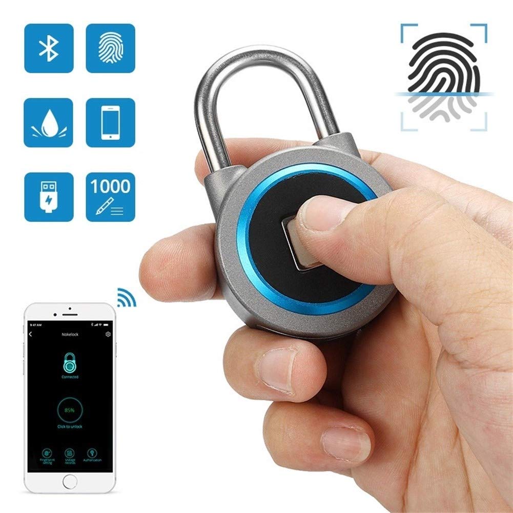 Cerraduras de herrajes para Puertas De Carga USB IP65 a Prueba de Agua Inteligente sin Llave Cerradura de la Huella antirrobo de candado de Seguridad Cerradura electrónica