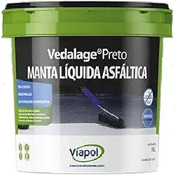 Manta Liquida Asfáltica Vedalage Preto 3.6kg - Viapol