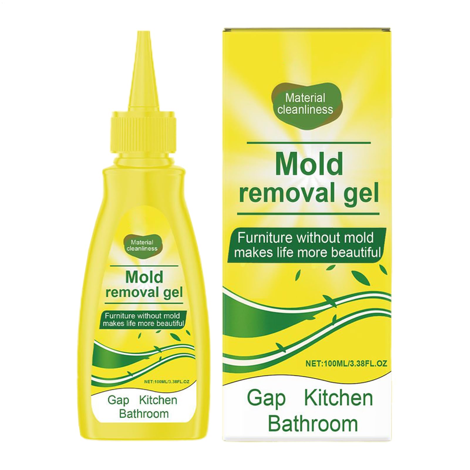 Mold Removal Gel | 100ML Shower Descaler - Grout Cleaner Gel | for Kitchen Bathroom Sink Shower Bathtub Refrigerator Gasket Toilet Seat