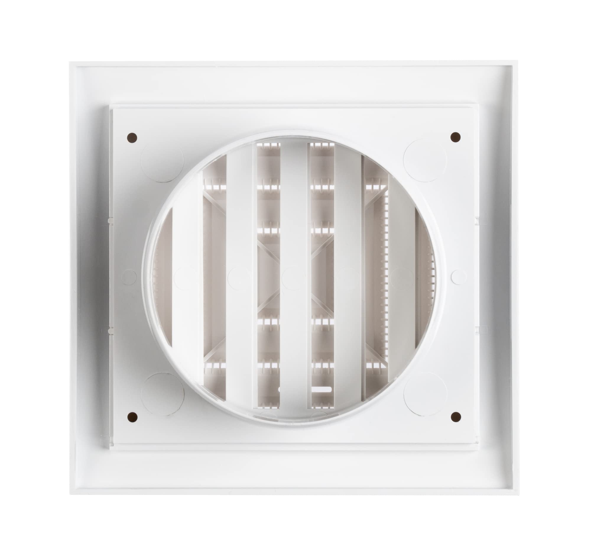Steinberg14 White diameter 100mm / 4inch Plastic Ventilation Grille, Adjustable Ceiling Vent Cover, White Adjustable - Image 4