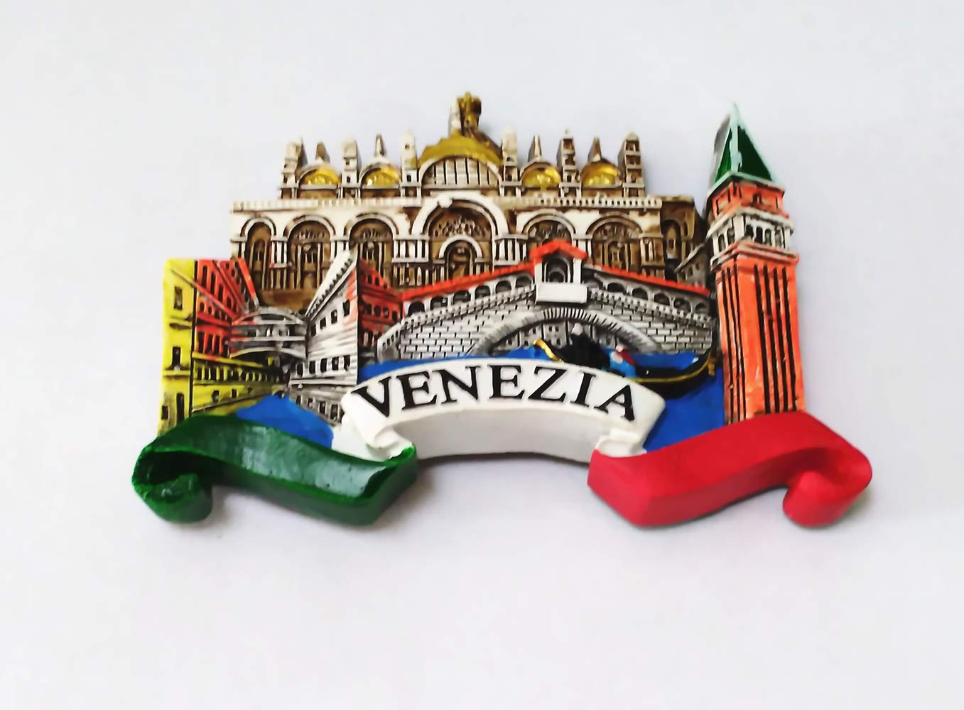 Calamita Magnete Da Frigorifero 3D Di Resina Venezia Gondola
