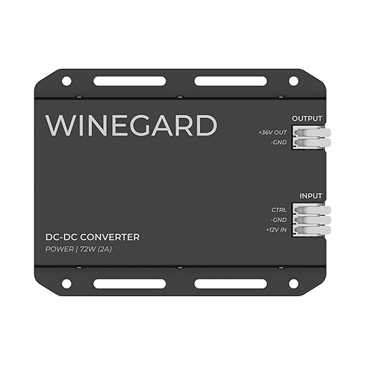 Winegard STM12PS – Starlink 12V to 36V Step-Up Power Converter for Starlink Mini, DC-DC, RV/Truck/Off-Grid, Built-in Protections