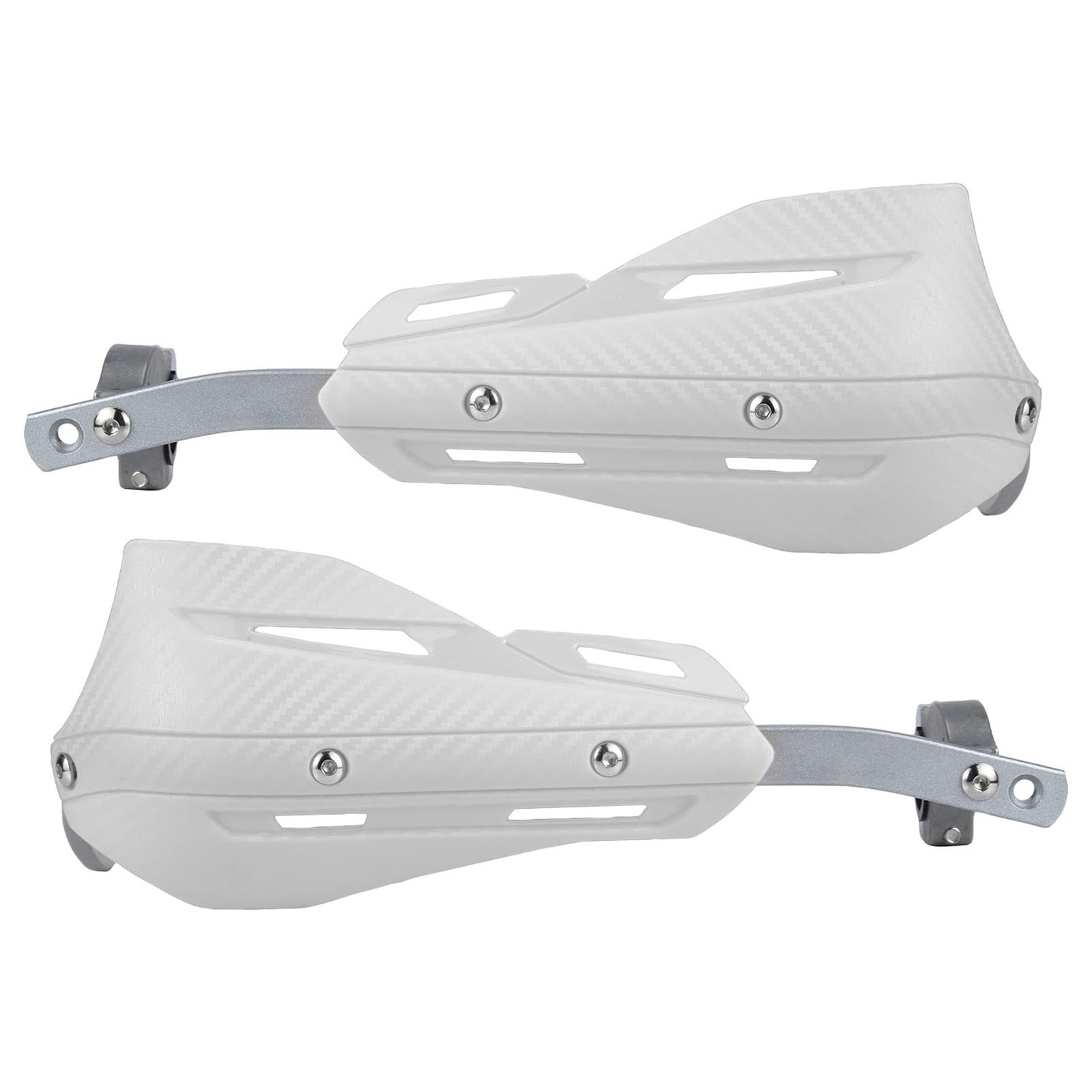 Paramani per moto Misura Per EXC SXF KLX KXF YZF WRF Moto Paramani Protezione Della Mano Shield Protector Dirt Bike Enduro Manubrio Leva freno Manubrio(WHITE)