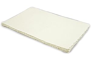 7.5 X 11 inches Watercolor Paper, 150 GSM Thick Deckle Edge Mineral Paper for Watercolor