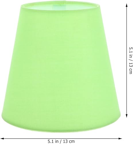 Miniatura 2 de Pantalla con clip para lámpara pequeña, lámpara de repuesto con clip, cubierta de lámpara de araña de tela para lámparas de pie de mesa, 5.5 x 5.5 x