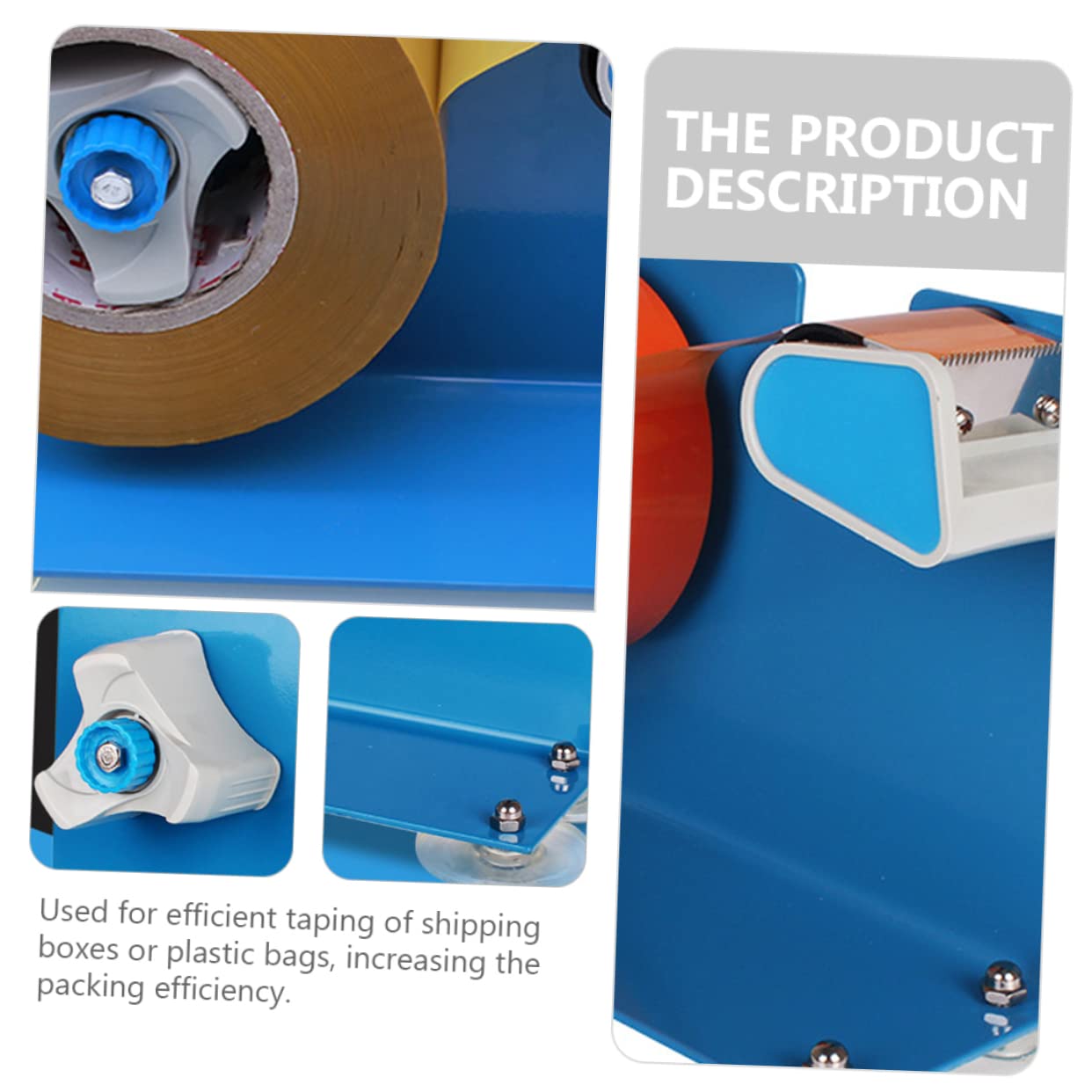 Artibetter Dispenser di Nastro Adesivo da Scrivania Taglierina Integrata, Design Creativo in Ferro e Plastica, per Casa e Scuola, Efficiente per Imballaggi e Nastro Termico