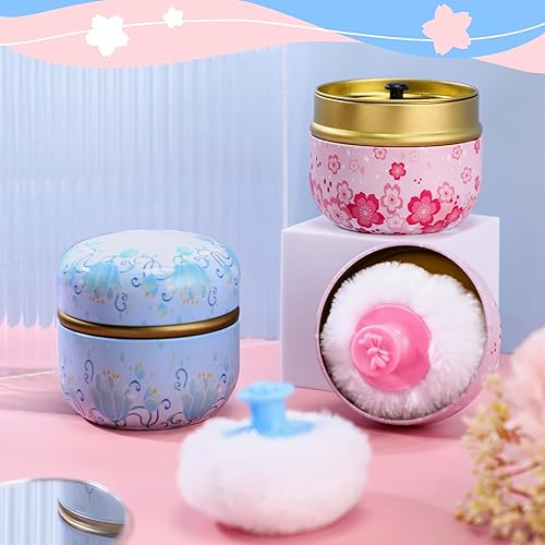 Miniatura 4 de Zopeal Kit de soplo de polvo para polvo, contenedor de cosméticos para el cuerpo, contenedor suave para bebés y mujeres, viaje a casa, caja de