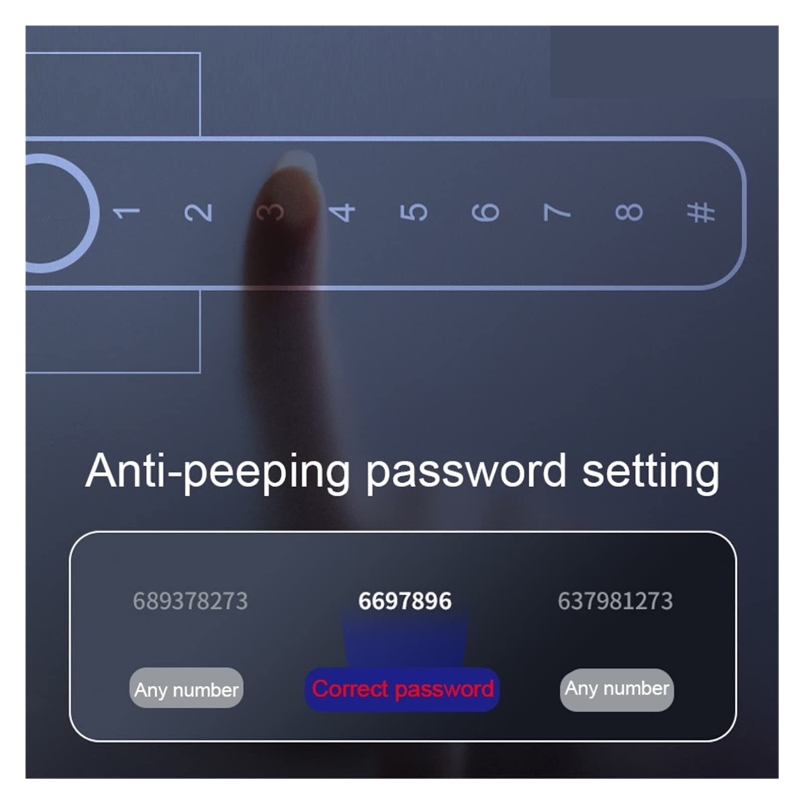Inteligentny zamek do drzwi, Tt Zamknij Bluetooth Smart Block Zinc Tope Code Blokada 4 w 1 odblokowanie za pomocą odcisku palca/hasło/klawisz/Tuya App(Single lock)