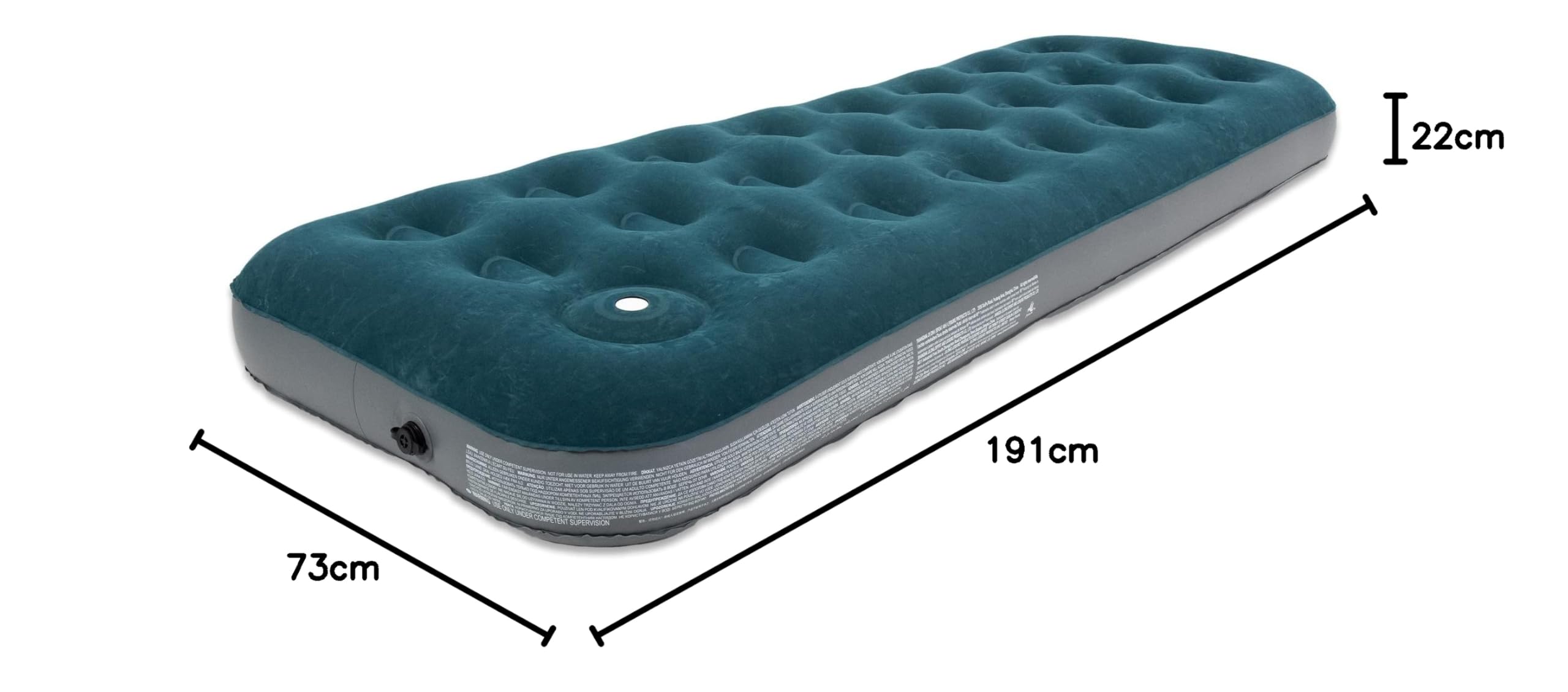 AVENLI Luchtmatras Luchtbed Camping eenpersoons 191x73x22cm opblaasbaar