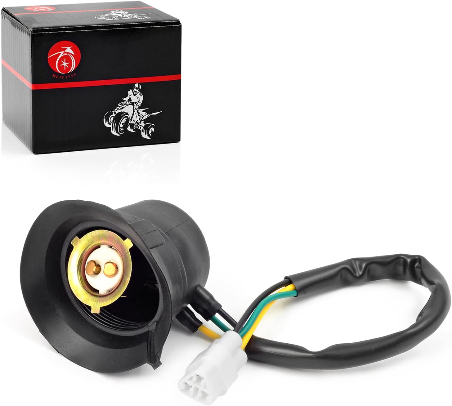 Headlight Socket Harness Light for YAMAHA Banshee 350 2002-2006 Big Bear 400 2000-2012 Grizzly 125 2005-2013 Grizzly 350 400 450 600 660 Kodiak 400 Rhino 450 660 700 Wolverine 350 5EH-84340-00-00