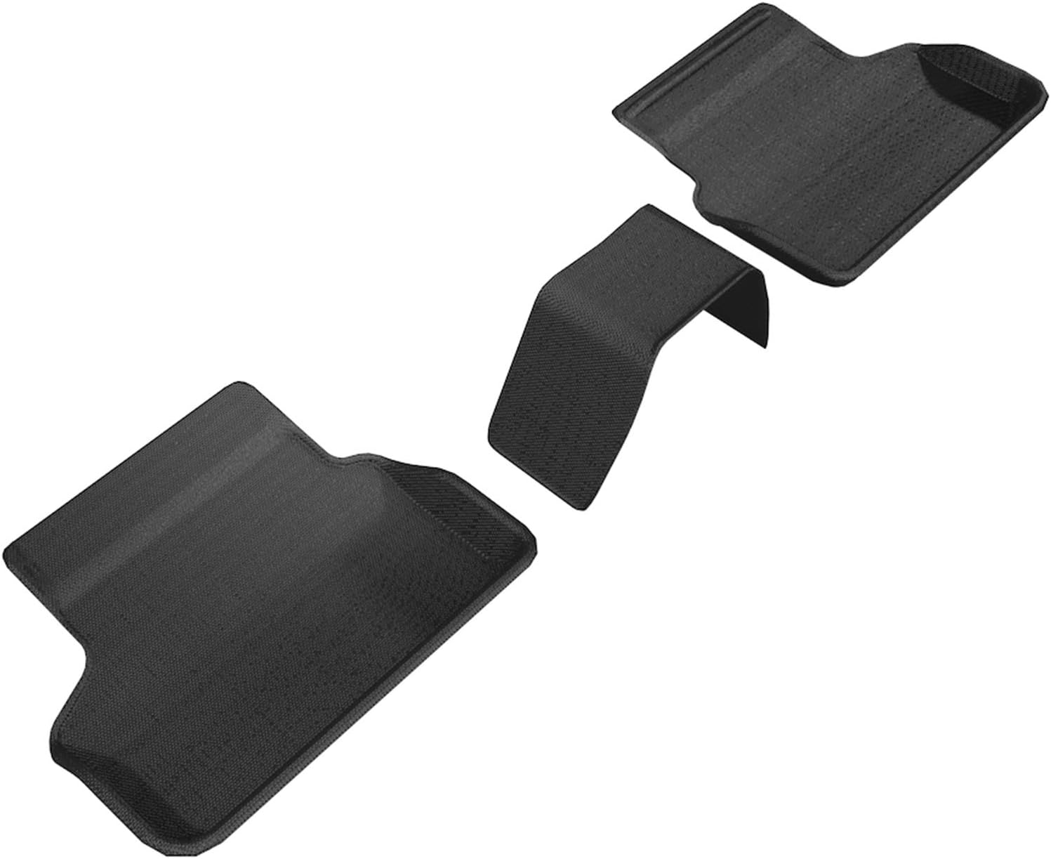 3D MAXpider Custom Fit KAGU Floor Mat (BLACK) Compatible with BMW 5 SERIES (G30/G31) RWD 2017-2023 - Second Row