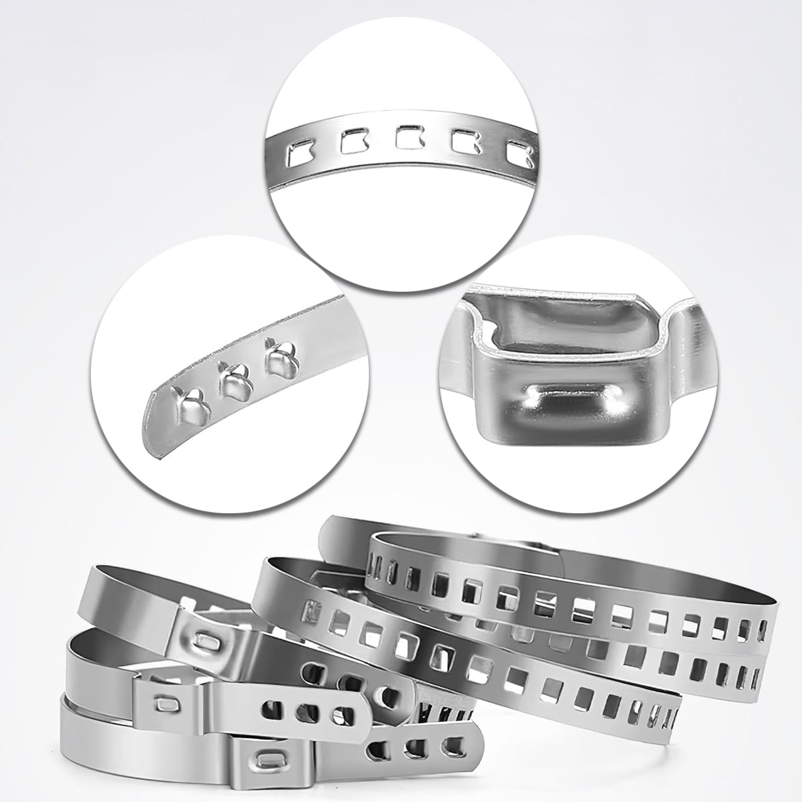 Tenbrachian 16 Pz Morsetto Per Stivale CV, Fascette Stringitubo Inox, Morsetti A Crimpare Per Giunto Albero Motore, Fascette Metalliche Regolabile Per Giunto Omocinetico Maggior Parte Auto