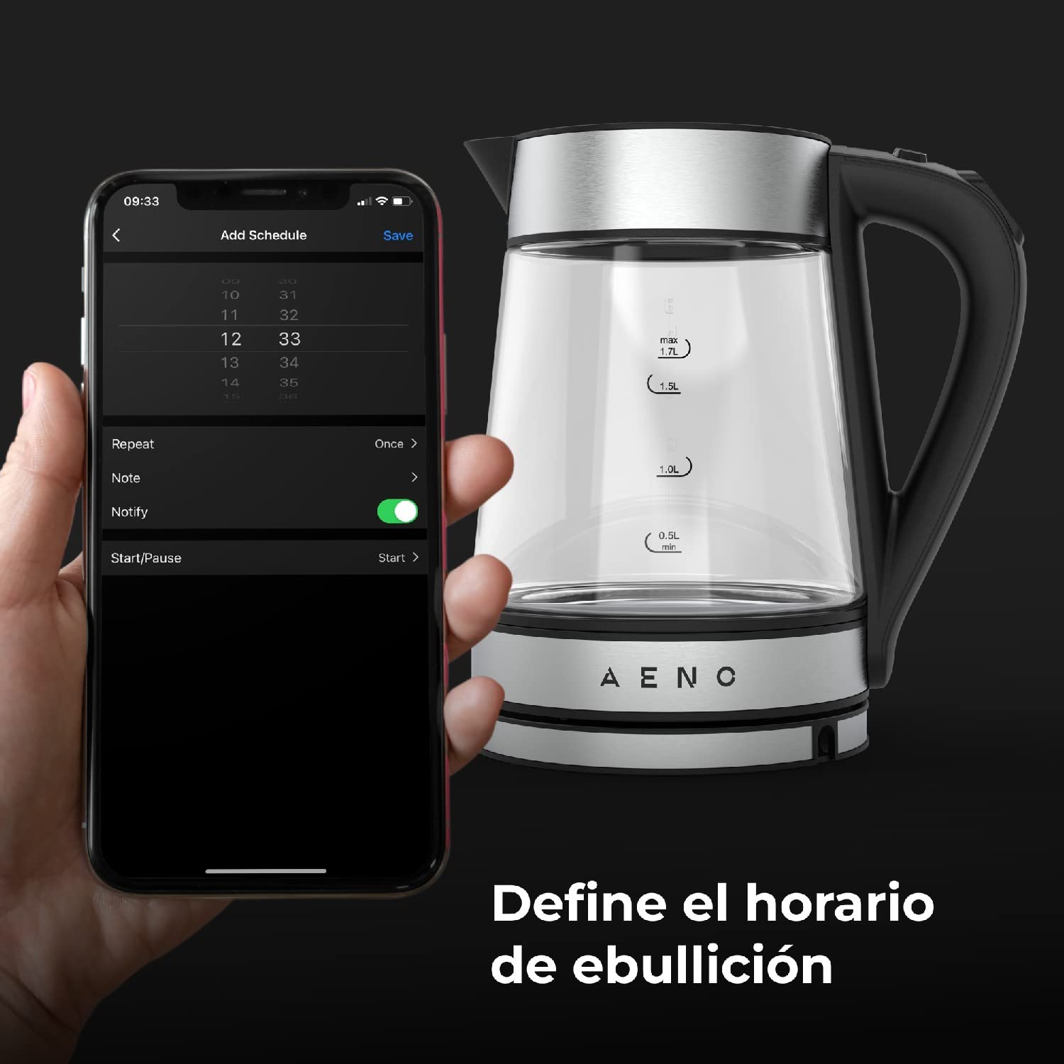 Aeno Hervidor De Agua Ek1