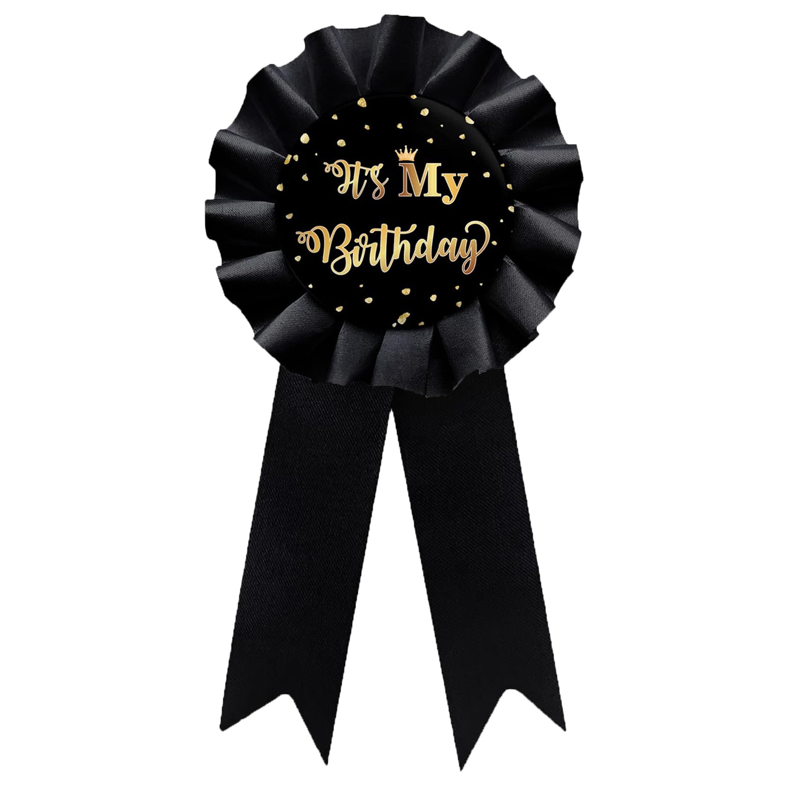 It's My Birthday Badge Pin Pink Birthday Ribbon Pin for Women and Men White &amp;Black Happy Birthday Brooch Pins Party Decorations Gifts